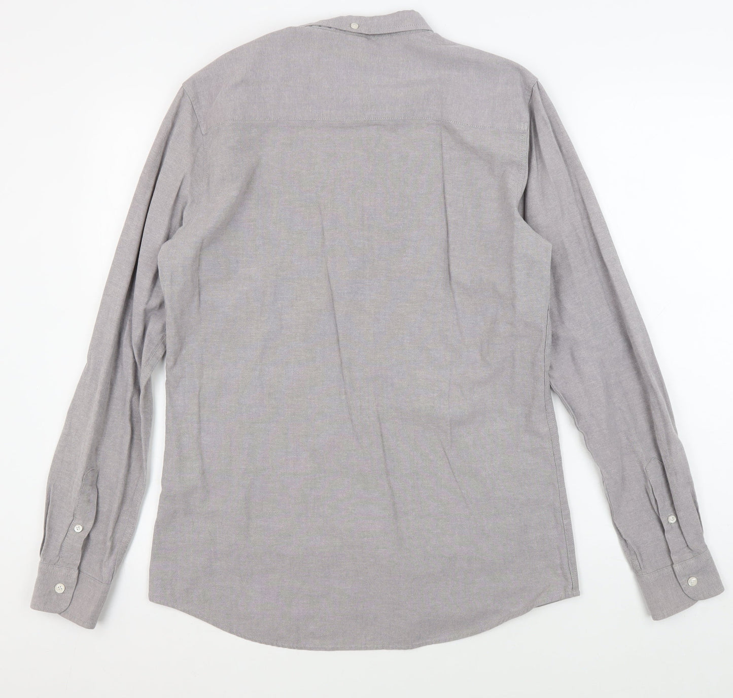 Firetrap Men's Grey Button-Up Shirt, M, Casual Style