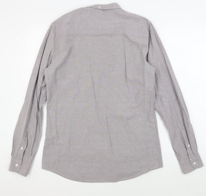 Firetrap Men's Grey Button-Up Shirt, M, Casual Style