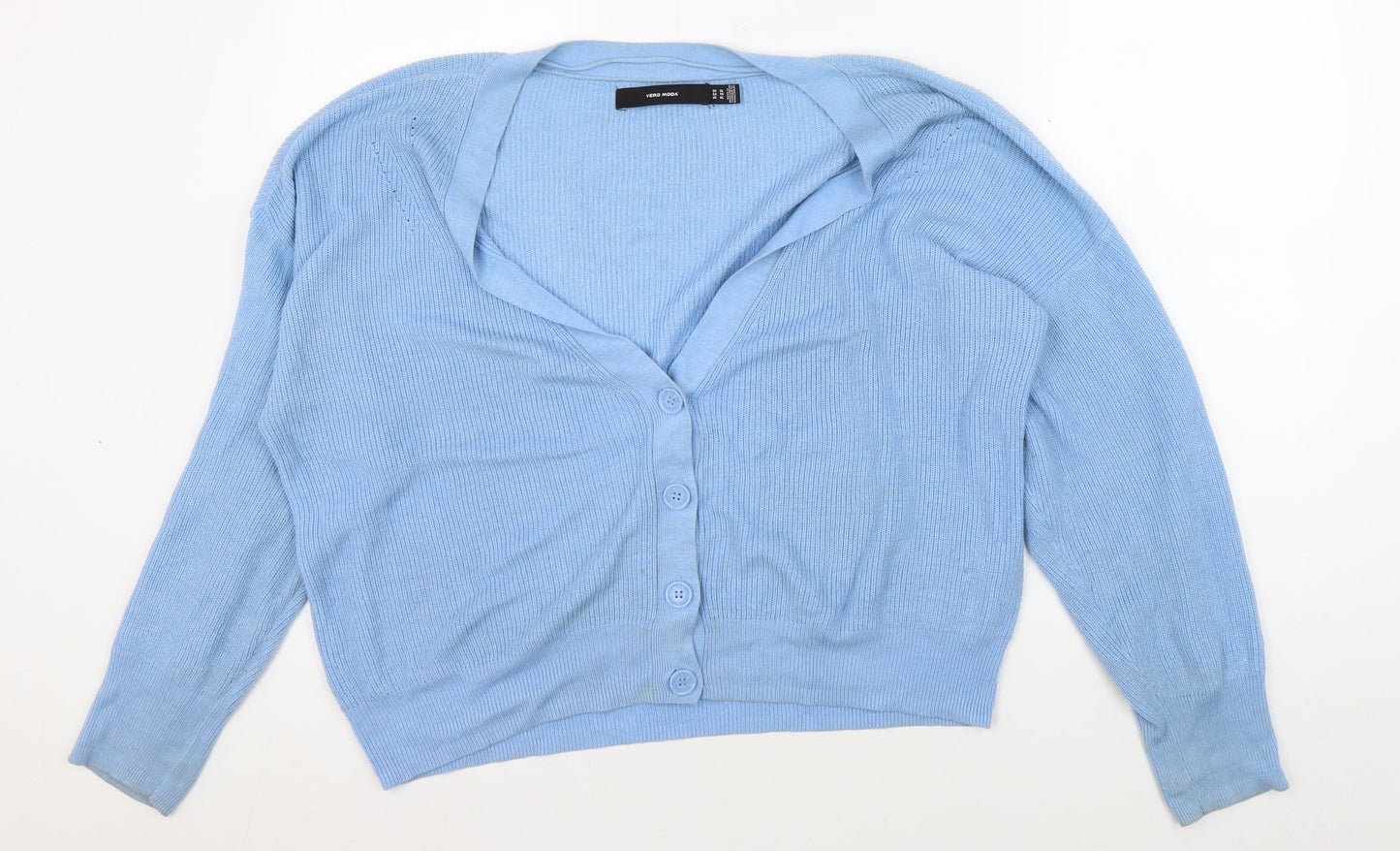 Womens UK Size XL VERO MODA Blue Cardigan Jumper