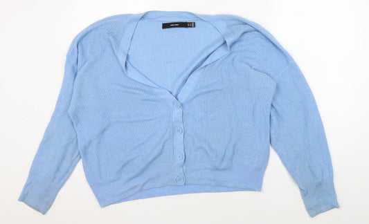 Womens UK Size XL VERO MODA Blue Cardigan Jumper