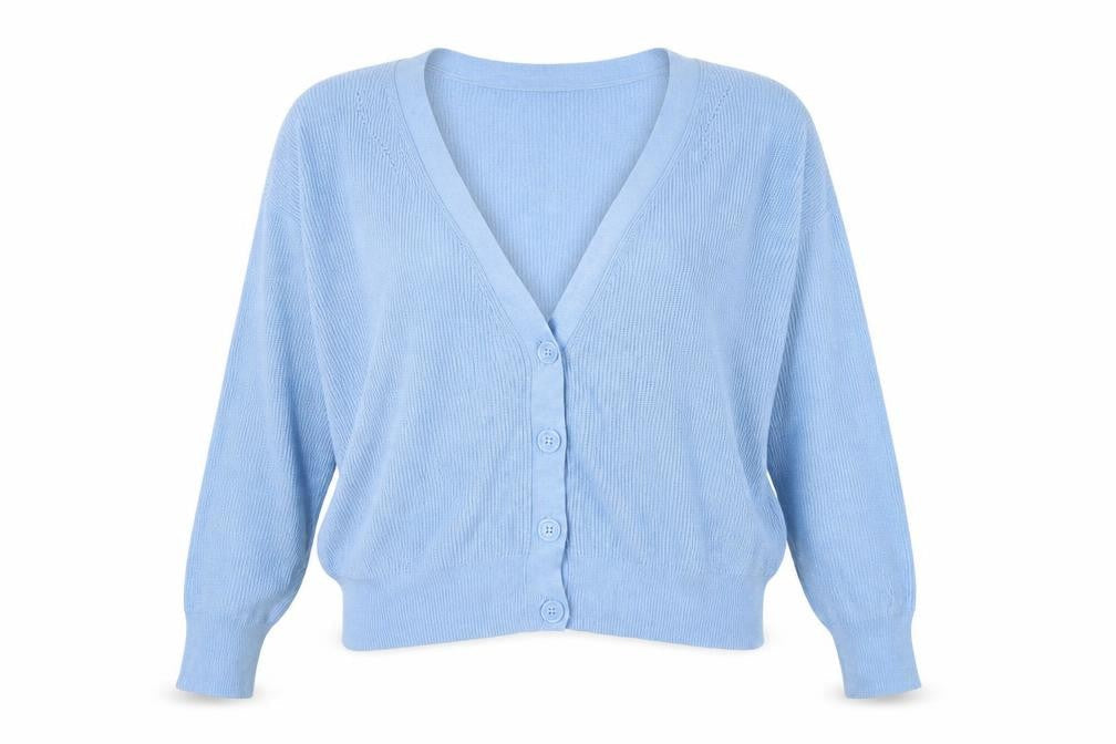 Womens UK Size XL VERO MODA Blue Cardigan Jumper