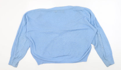 Womens UK Size XL VERO MODA Blue Cardigan Jumper