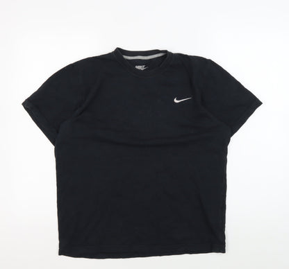 Nike Men's Black Medium Crew Neck T-Shirt