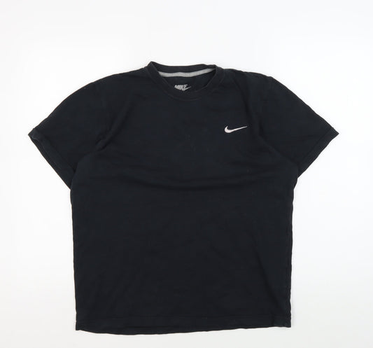 Nike Men's Black Medium Crew Neck T-Shirt