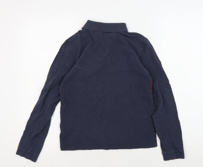 Barbour Boys Blue Long Sleeve Polo Shirt L