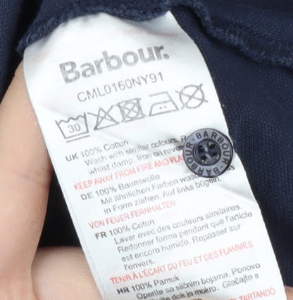 Barbour Boys Blue Long Sleeve Polo Shirt L