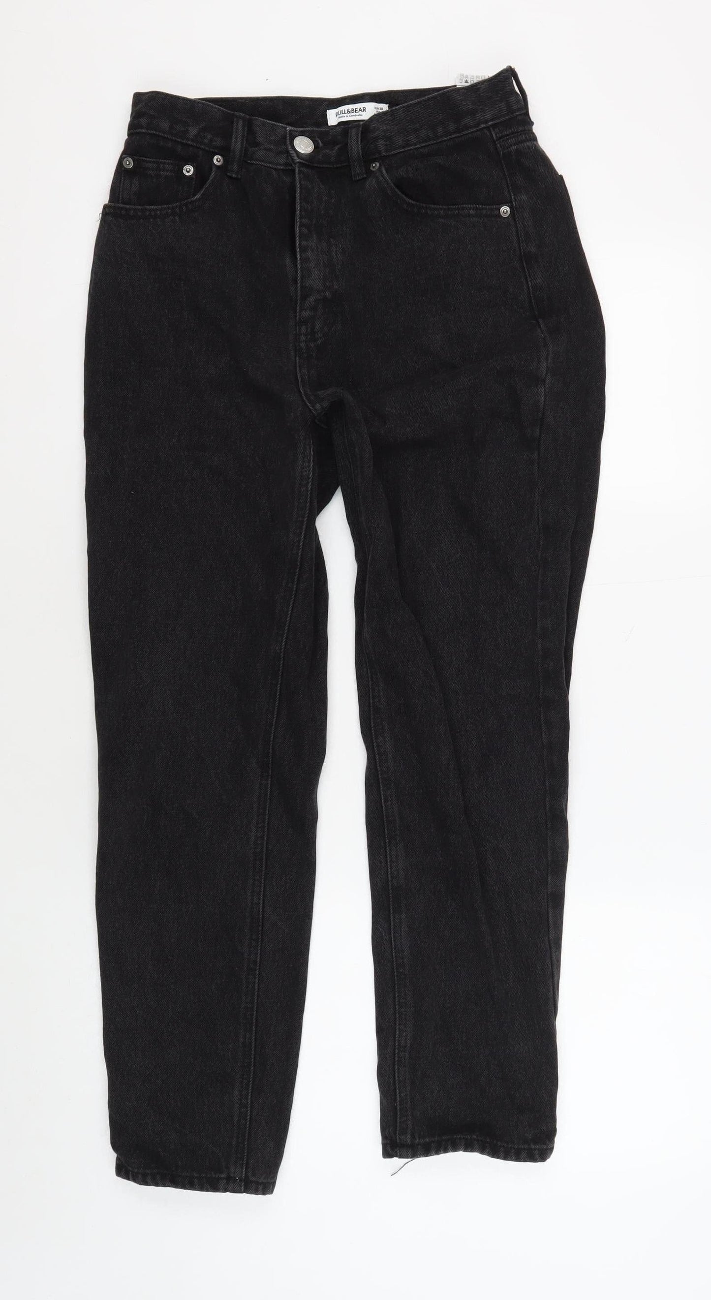 Pull & Bear Women's Black Straight Jeans Size 10