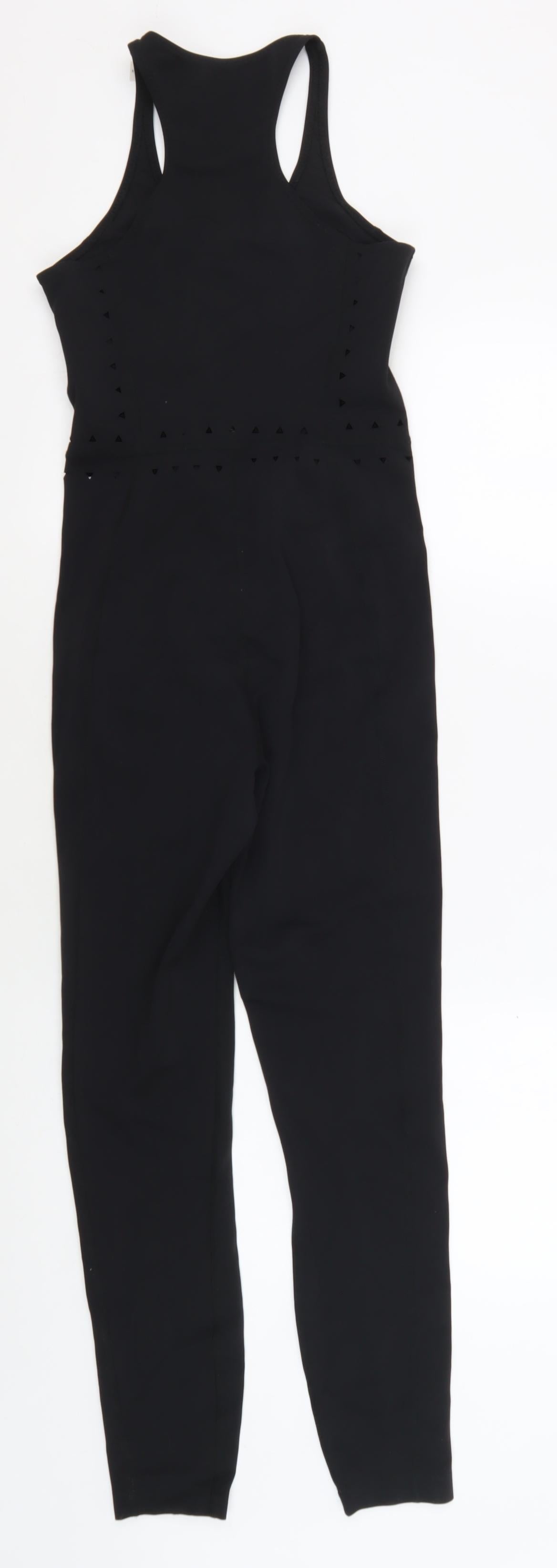 GIGI C Women's Black XS Zipped Sleeveless Tracksuit for Yoga