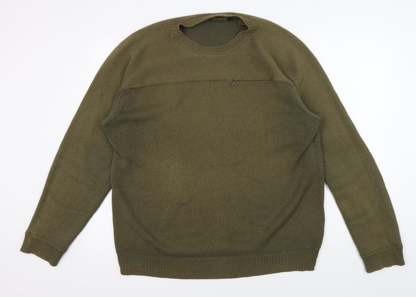 Timberland Men's Green Pullover Jumper Large