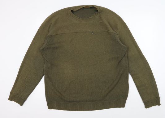 Timberland Men's Green Pullover Jumper Large