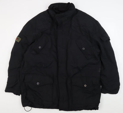 Mens UK Size L NEXT Black Military Jacket