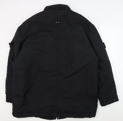 Mens UK Size L NEXT Black Military Jacket