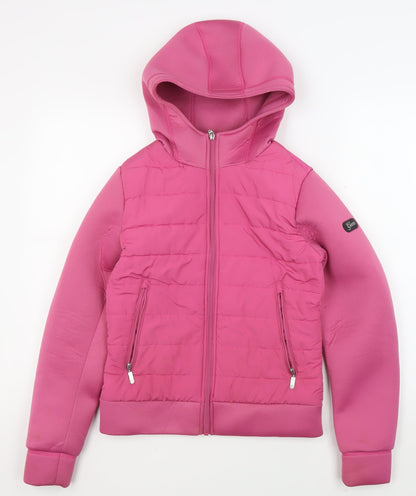 Geox Girls Pink Activewear Jacket 14 Years - Hooded & Lightweight