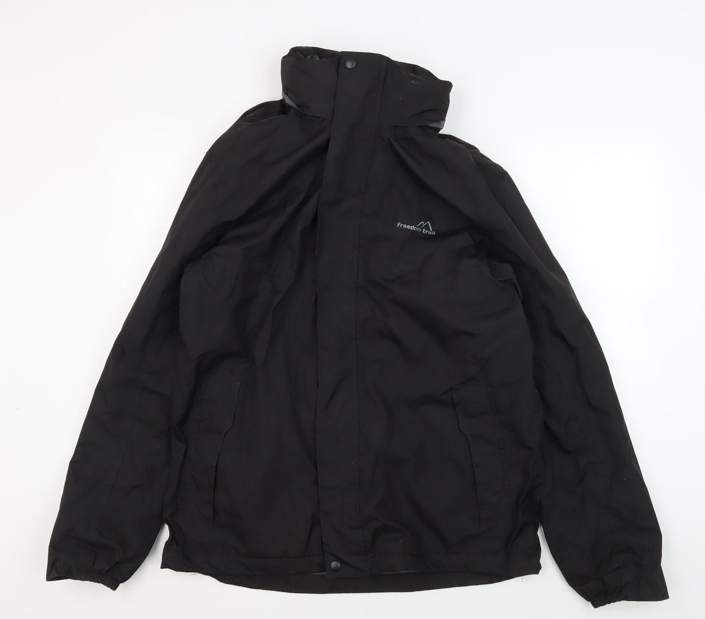 Mens UK Size M Free Trail Black Basic Jacket