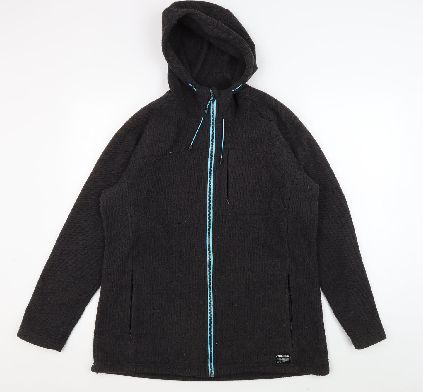 All Terrain Unisex Black Hooded Jacket 16 Plus Outdoor