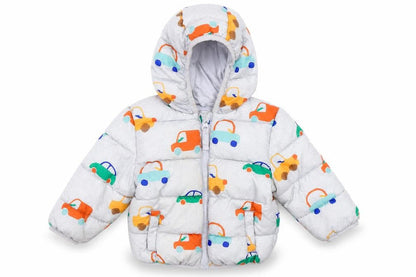 Front view of Marks & Spencer unisex toddler puffer jacket 9-12m