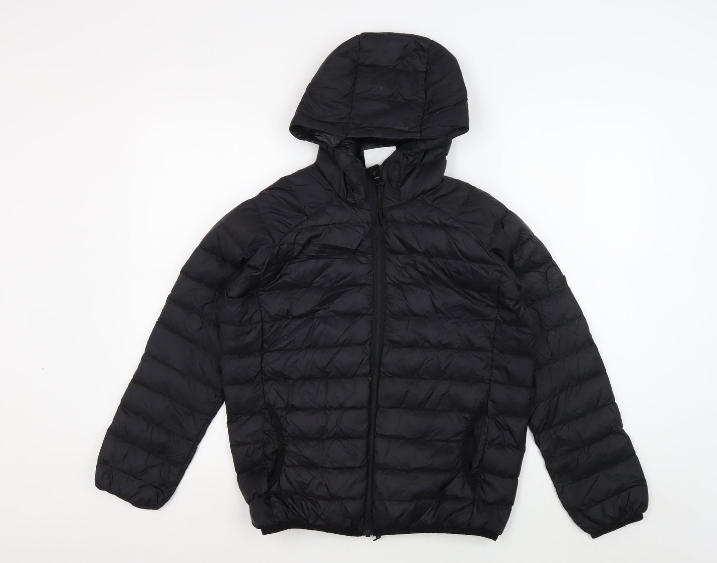TOG24 Boys Black Puffer Jacket Size 11 Lightweight Warm