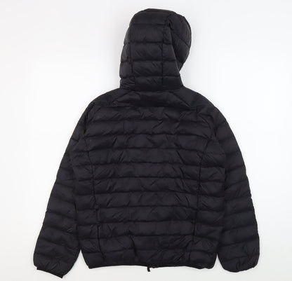 TOG24 Boys Black Puffer Jacket Size 11 Lightweight Warm
