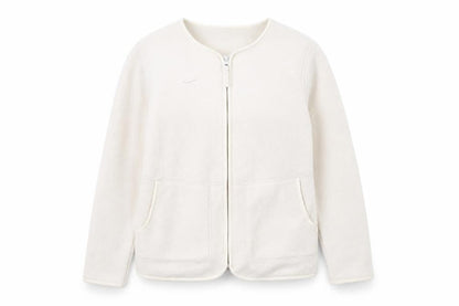 Marks & Spencer Women's White Fleece Jacket XS