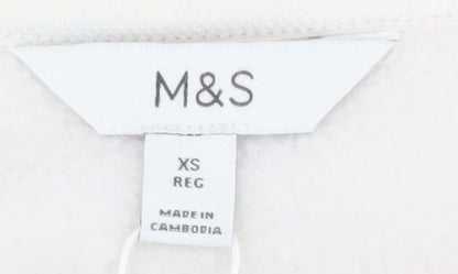 Womens UK Size XS Marks and Spencer White