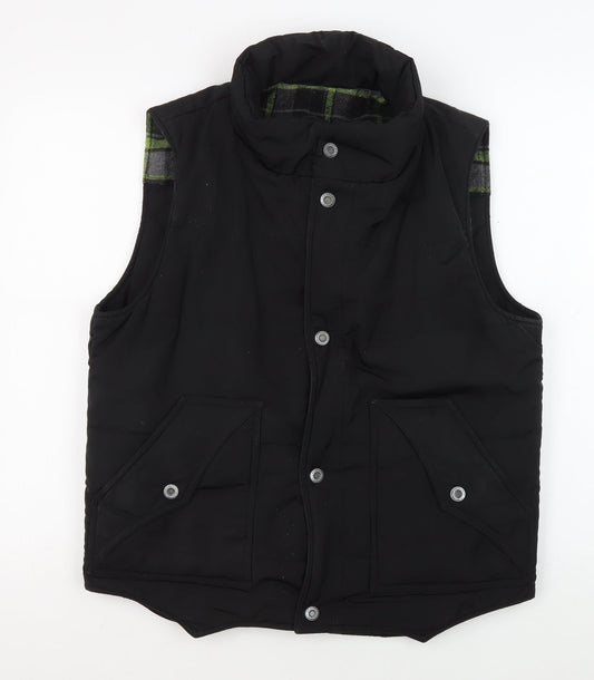 Mens UK Size XL East Pole Black Quilted Coat