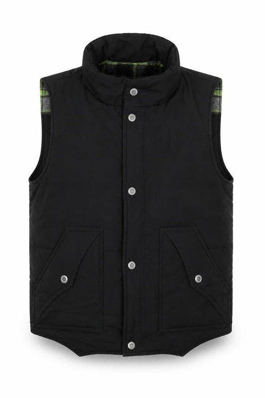 Mens UK Size XL East Pole Black Quilted Coat