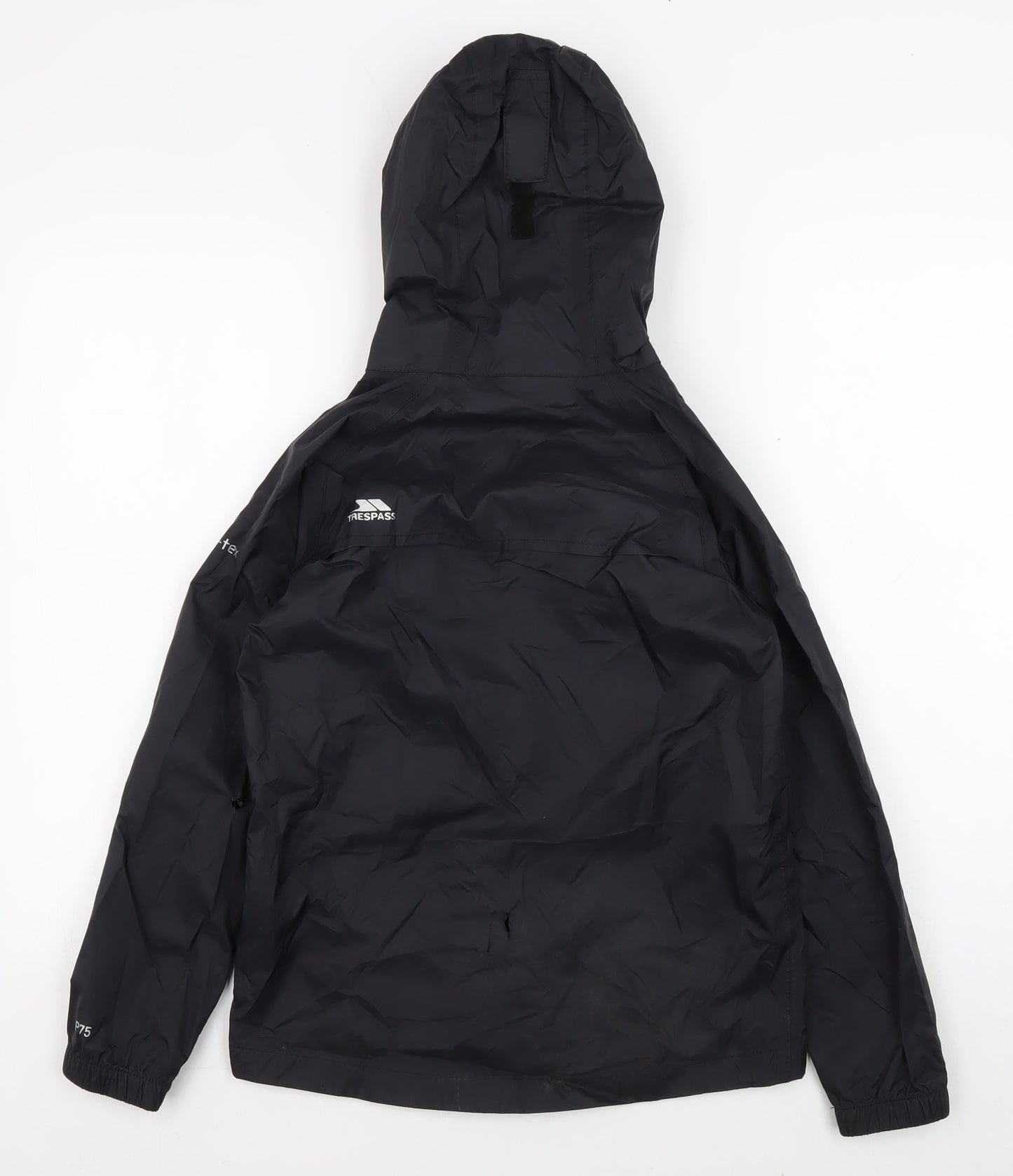 Trespass Boys Black Windbreaker Jacket, Size 9-10