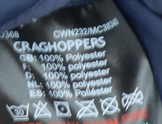 Womens UK Size 8 Craghoppers Blue Puffer Jacket