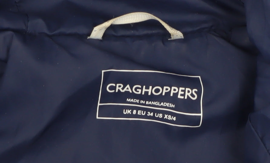 Womens UK Size 8 Craghoppers Blue Puffer Jacket