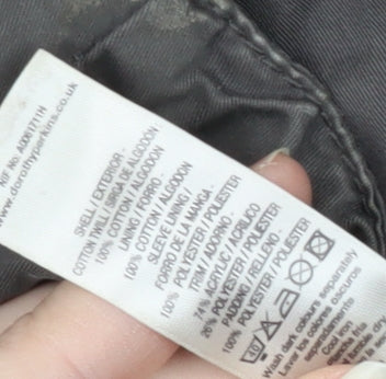 Womens UK Size 16 Dorothy Perkins Grey Parka Coat