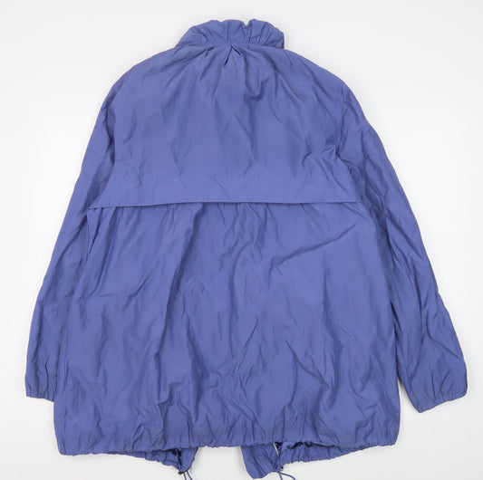 Womens UK Size 14 Marks and Spencer Blue Rain Coat