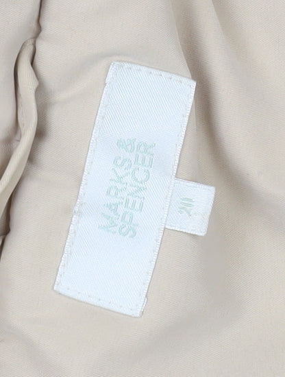 Womens UK Size 12 Marks and Spencer Beige Parka Coat