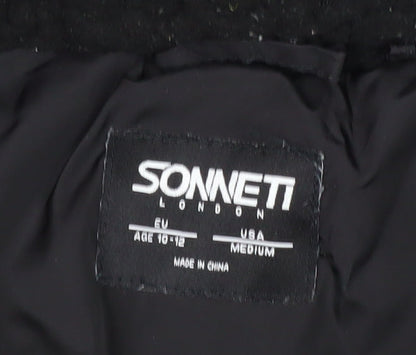 Sonneti Boys Black Puffer Jacket - 10-12 Years