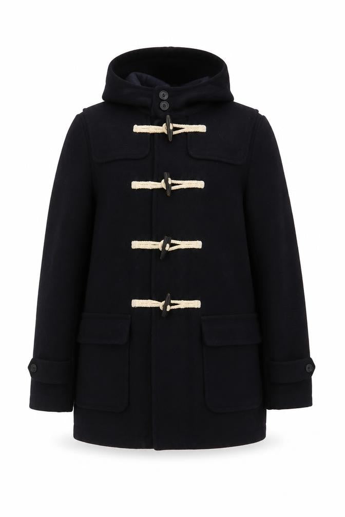 Unisex Adults UK Size M ASOS Black Duffle Coat