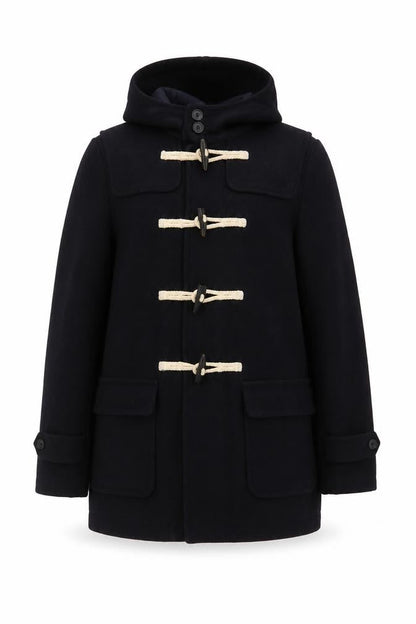 Unisex Adults UK Size M ASOS Black Duffle Coat