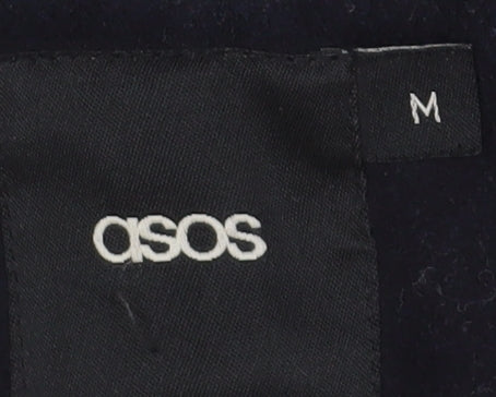 Unisex Adults UK Size M ASOS Black Duffle Coat