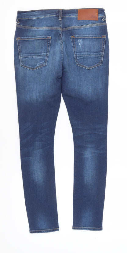 Mens UK Size 30 River Island Slim Fit Skinny Blue Jeans
