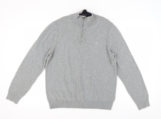 White Stuff Men's Grey Pullover Jumper, Size L
