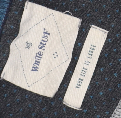 White Stuff Men's Grey Pullover Jumper, Size L