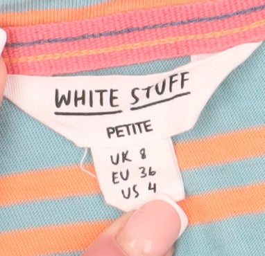 Womens UK Size 8 White Stuff Blue  T-Shirt