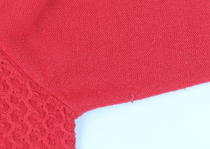 Womens UK Size L Isle Red Jumper Jumper