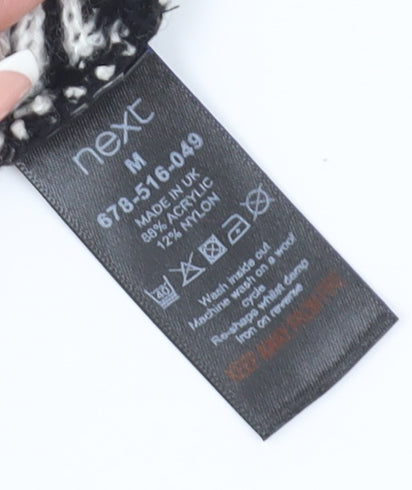 Womens UK Size M NEXT Black Cape Jumper