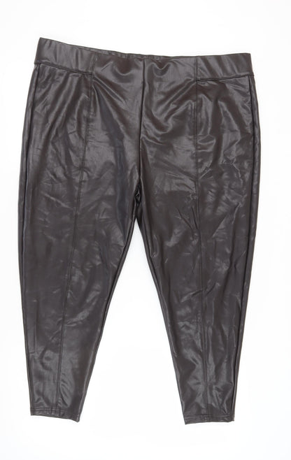 Womens UK Size 24 Marks and Spencer  Ankle Brown Leggings