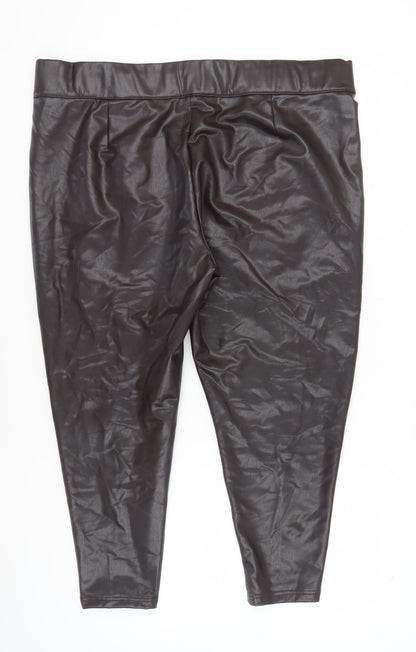 Womens UK Size 24 Marks and Spencer  Ankle Brown Leggings