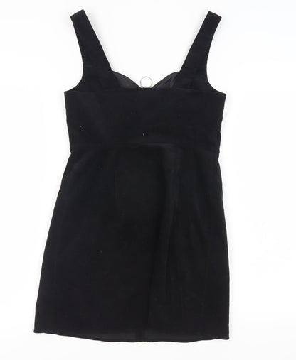 Topshop Black Pencil Dress, Size 8, Strappy Sleeveless