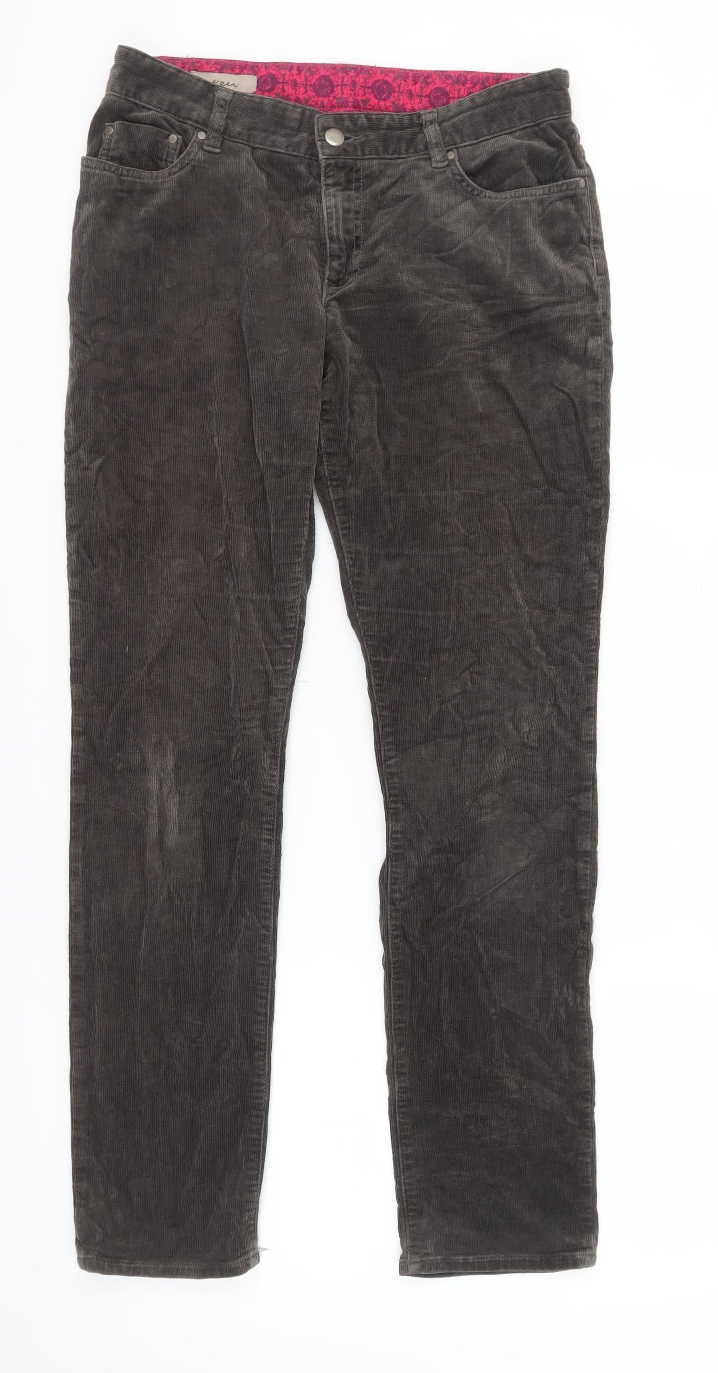 Ken Women's Brown Corduroy Trousers Size 30