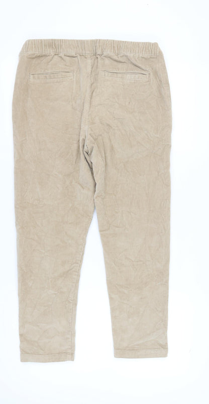 Selected Homme Men's Beige Corduroy Jogger, Size 32