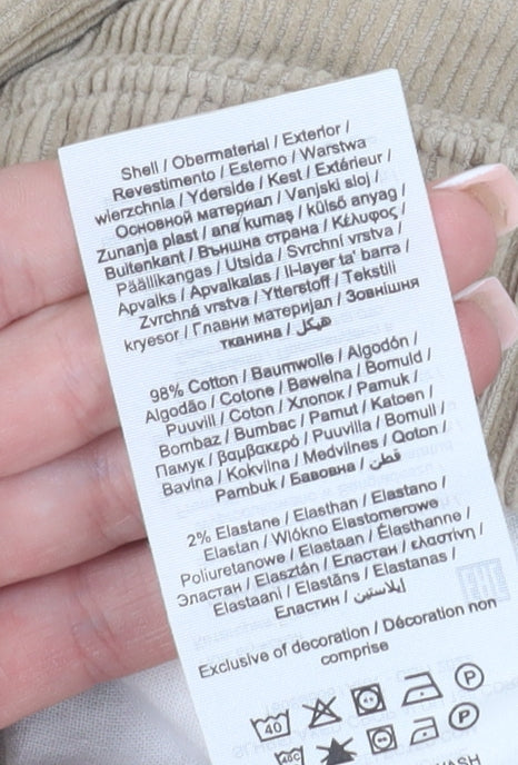 Selected Homme Men's Beige Corduroy Jogger, Size 32