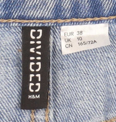 H&M Women's Blue Denim Mini Skirt Size 10