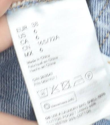 H&M Women's Blue Denim Mini Skirt Size 10